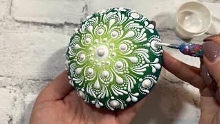 Mandala Stone Painting | Satisfying Art Process | Dot Painting Video | Dot Art