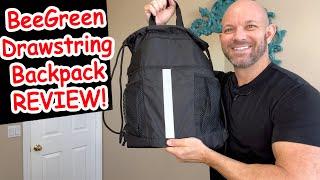 BeeGreen Drawstring Backpack REVIEW! Why it's my FAVORITE Drawstring Backpack