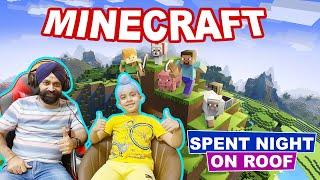 Minecraft - Spent Night On Roof | RS 1313 Gamerz | Ramneek Singh 1313