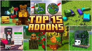 The 15 Best Minecraft Addons You’ve Never Tried! BEDROCK | MINECRAFT PE +1.21 #addons