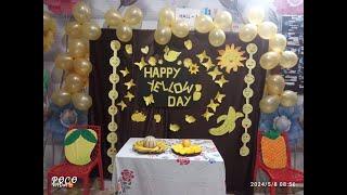 YELLOW #DAY#  #activityforkids at unique model convent school machhariya pachbigha kanpur