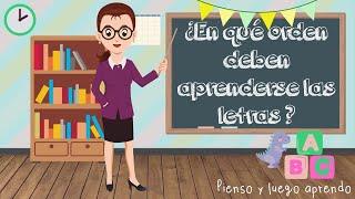 En qué orden enseñar las letras. Cómo enseñar a leer. | Pienso y luego aprendo