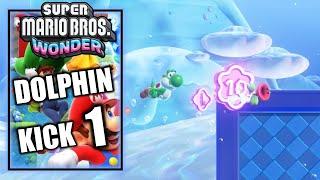 Super Mario Bros Wonder – Dolphin Kick 1 - 100% All Wonder Seeds, Flower Coins & Flag