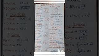 most important mensuration formulas #bankers#ssccgl #sscchsl #railways