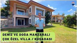 ÇOK ÖZEL VİLLA - KUŞADASI'NDA DENİZ VE DOĞA MANZARALI (SATILIK)