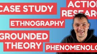 Case study, grounded theory, phenomenology and other research methodologies