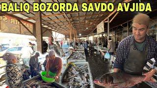 УРГАНЧ БАЛИК БОЗОР НАРХЛАРИ АРЗОНЛАГАНМИ? BALIQ BOZORDA SAVDO ZOR #baliq