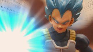 DRAGON BALL Stop Motion Action - Broly vs Vegeta Trunks and Goku (Part 2)