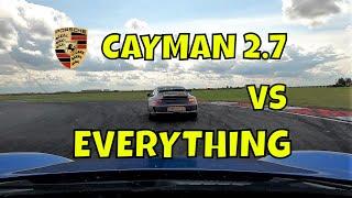 Porsche Cayman 987 vs EVERYTHING on track at Bedford Autodrome