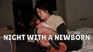 a real night with my newborn baby | night in my life vlog | 6 weeks postpartum