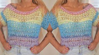 PHILADELPHIA BLOUSE - EASY AND QUICK TO MAKE CROCHET BLOUSE