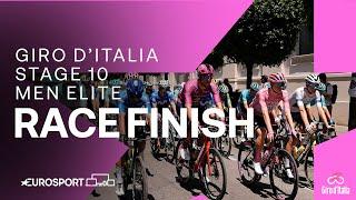 UNFORGETTABLE WIN!  | Giro D'Italia Stage 10 Race Finish | Eurosport Cycling