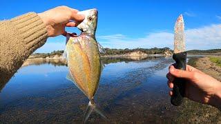 BIG Trevally Catch and Cook - Fishing For Food!!