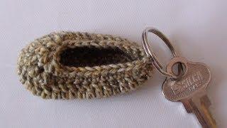 Crochet Baby Bootie Key Ring