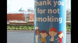 Cute messages to stop smoking at Sheffield Children's