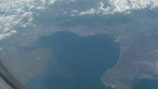 Aerial view of Thessaloniki, Chalkidiki and Mt Athos