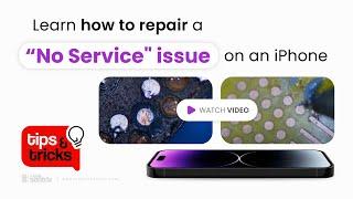 Repair an iPhone with a "No Service" issue due to pulled pads between boards (Tips and Tricks #89)
