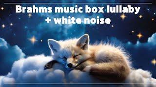 Brahms lullaby + white noise to help you fall asleep in 3 minutes with the baby fox 