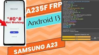 Samsung Galaxy A23 (A235F) FRP Bypass Android 13 | Samsung A235F Google Account Remove Unlocktool