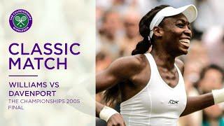 Venus Williams vs Lindsay Davenport | Wimbledon 2005 Final | Full Match