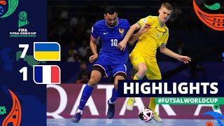 Ukraine v France | FIFA Futsal World Cup 2024 | Play-off for third place | Highlights