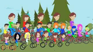 all andersons riding thier bikes