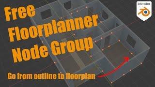 Free Floorplanner Geometry Node Asset