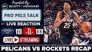 LIVE REACTION POSTGAME SHOW: New Orleans Pelicans vs Houston Rockets