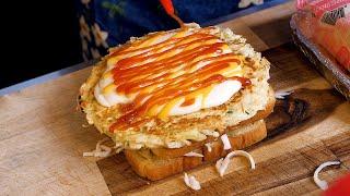 Mozzarella Cheese Toast - Korean Street Food