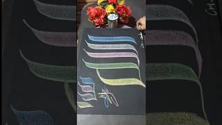 Arabic calligraphy of Allah جل جلالہ with chalks ||  #tutorial #shorts #art #youtubeshorts