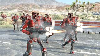 Arasaka Robot Army AI Battles - Cyberpunk 2077