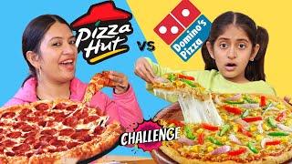 Pizza Hut vs Domino's Pizza Challenge with MyMissAnand | CookWithNisha