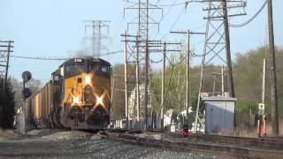 4 CSX trains on 4 different lines Toledo Sub Indy Line