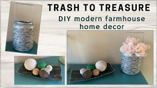 TRASH TO TREASURE // Easy Upcycle DIY Home Decor // Coffee With My Sunshine