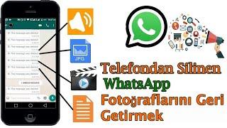 Telefondan Silinen Tüm WhatsApp Fotoğraflarını Geri Getirmek / Programsız 2021