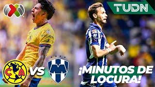 ¡DOS GOLES EN CINCO MINUTOS DE LOCURA! | América 1-1 Monterrey | Liga Mx -AP2024 | Final IDA | TUDN