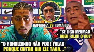  EITA! RAPHINHA RESPONDE RONALDINHO e ROMÁRIO ENTRA NO MEIO DA TRETA!