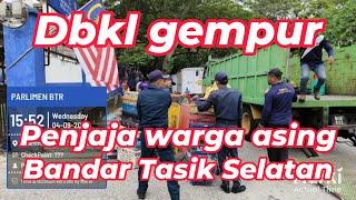 DBKL SITA DAN RAMPAS BARANG PENJAJA WARGA ASING BANDAR TASIK SELATAN