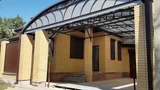 Навес из поликарбоната в Ростове на Дону компании ...Мир Навесов...навесы,террасы,беседки,ковка.