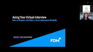 Virtual Interviews Workshop - Hosted by FDM Group