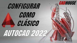 Autocad 2023 con la interfaz clasica, apariencia clásica.