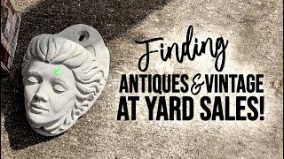 Yard Sailing & Antique Shopping for Vintage / Unique Home Decor Yard Sale Haul and How I Style It