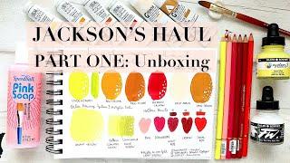 Jackson's Art Haul OCT 2021 | PART 1/2 | UNBOXING