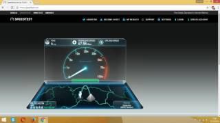 Speedtest optického internetu od Antik telecom