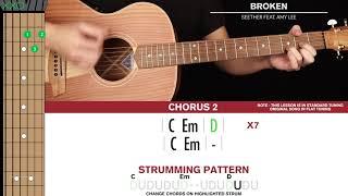 Broken Guitar Cover Seether & Amy Lee |Tabs + Chords|