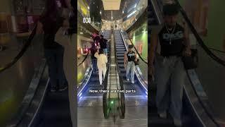 What's the point of escalator grooves? @JulianOShea #Science #Shorts