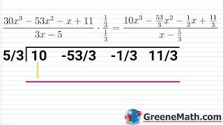 Can we Use Synthetic Division when the Leading Coefficient of the Divisor is not 1