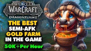 The Best Semi-AFK Gold Farm in the Game - 50K+ Per Hour - World of Warcraft Gold Making Dragonflight