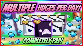 *PET SIM 99* MULTIPLE HUGES PER DAY *F2P*! INSANE FARMING METHOD! (10+ RB HUGE GIVEAWAY)!