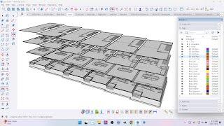 SketchUp Work Session - Penthouse Floor Framing